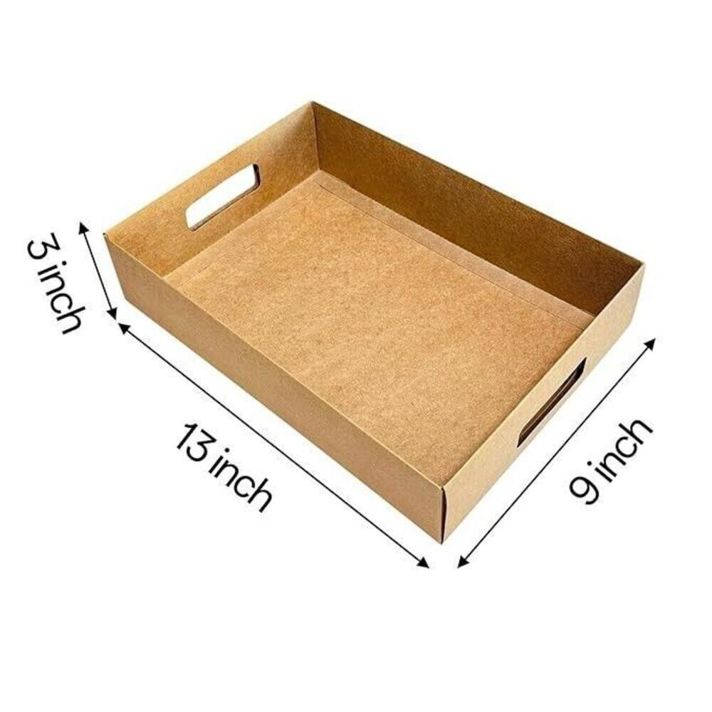 Cardboard Cookie Crate Sturdy Serving Tray 15-Pack 13" X 9" X 3"